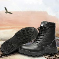 Botas De Senderismo Para Hombres VAKIND Lace-Up Alta-Top Ligera Transpirables Antideslizantes Montañismo Caza Entrenamiento - details 3