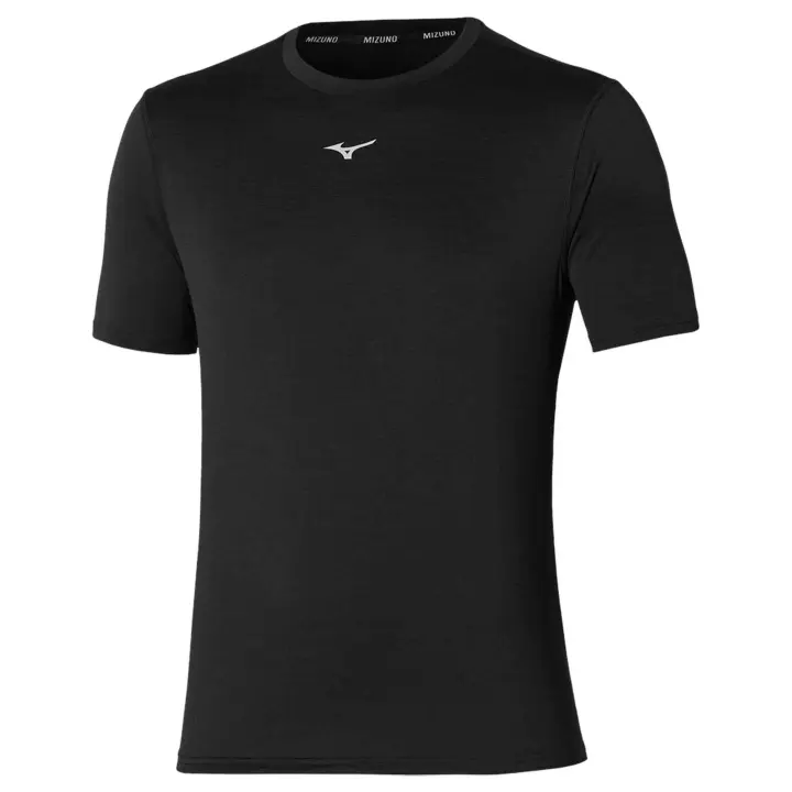 Camiseta de Manga Corta Mizuno Core para hombre en color negro - 1