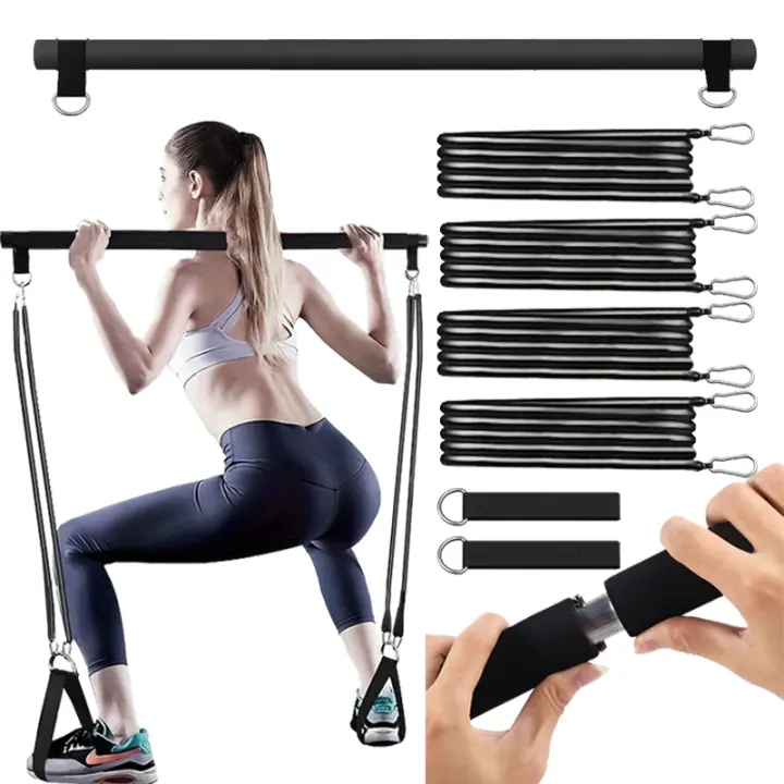 Kit De Pilates Con Resistencia Y Bola Portátil Para Gimnasio En Casa Entrenamiento Completo Barra De Resistencia Para Brazos Manos Y Muñecas - 1
