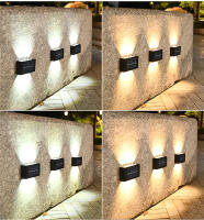Lámpara De Pared Solar 4/6/8/10 LEDs Impermeable Para Exteriores Iluminação En Dirección Vertical Y Horizontal Decoración Para Jardín Casa Y Porche - details 7