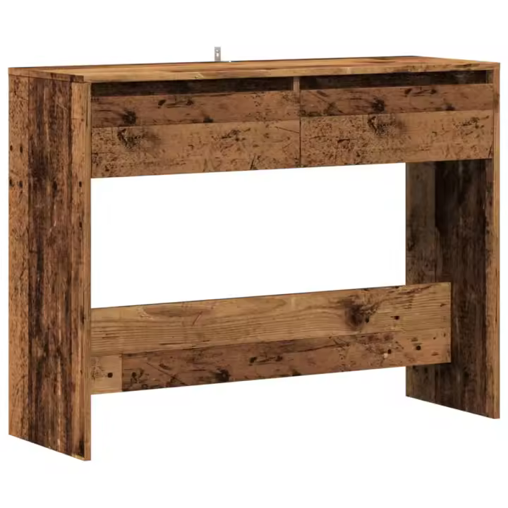 VidaXL Mesa consola Peach 2 cajones 76,5x70x35 cm - 1