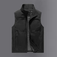 Chaleco Impermeable Para Hombre Talla Grande Sin Mangas Para Golf Tenis De Campo Caza Pesca Estilo Casual Con Cierre De Cremallera - details 10