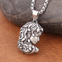 Collar Colgante Medusa Pequeño Tamaño Vintage Estilo Gótico Acero Inoxidable Mitología Griega Para Hombres Y Mujeres Regalo De Fiesta Joyería - details 2