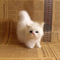 Juguete De Peluche Simulación De Gato Lindo Muñeco De Peluche Suave Para Niñas Y Niños Regalo De Cumpleaños O Día De San Valentín Animal Realista Modelo De Gata Para Niñas - details 10