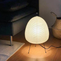 Lámpara De Piso LED Estilo Wabi Noguchi Isamu Japonés Con Papel De Arroz Luz Nordica Para Sala Y Dormitorio Zen Estudio Arte - details 11