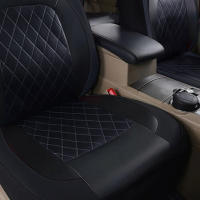 Funda De Asiento De Coche Universal De Cuero PU Todas Las Estaciones Impermeable Protector De Asiento Para Sedan SUV Camión Pick-up - details 5
