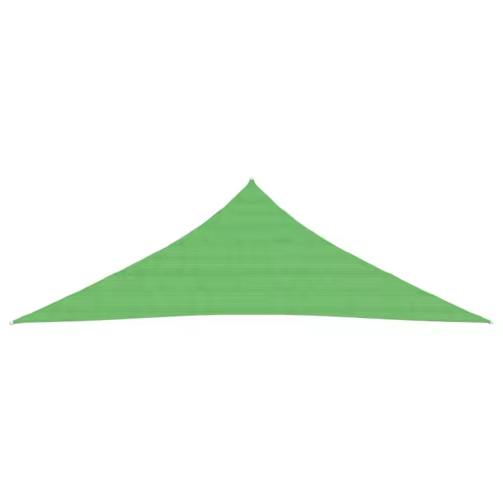 vidaXL TOLDO DE VELA HDPE VERDE CLARO 160 G/M² 3,5X3,5X4,9 M - 1