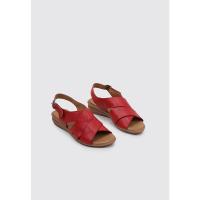 Sandra Fontán TRECCIA Sandalias De Cuña Mujer Rojo - details 0
