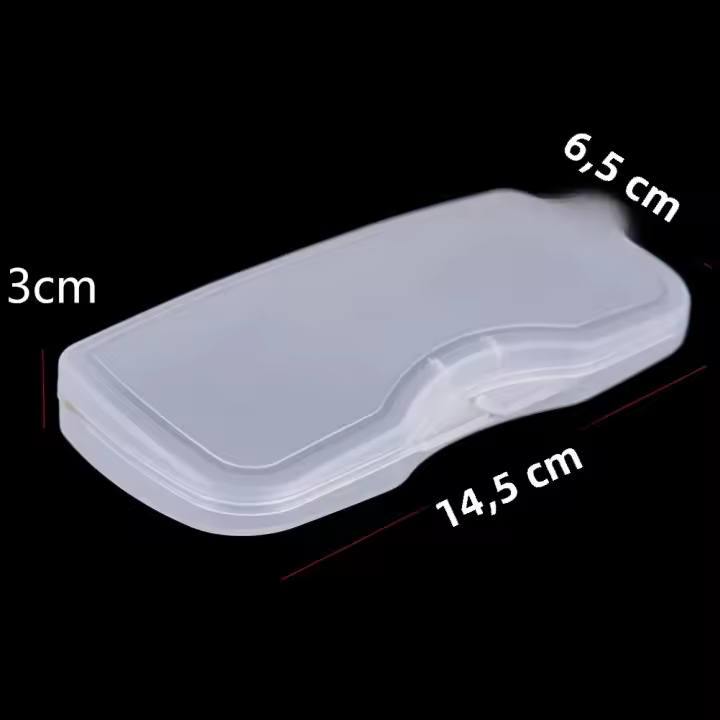 Estuche Duradero De PVC Para Gafas Y Lentes Transparente Mate Con Clip Para Lectura Accesorios De Caja Rígida Para Ópticas Unisex - 1