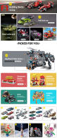ToylinX 1099PCS Bloques De Construcción Espacial Exploración Rocket Juguete Coleccionable Para Adultos Regalos Festivos Navidad Halloween Pascua - details 0