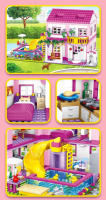 Bloques De Construcción Friends City Sets Villa De Verano Castillo Con Piscina Para Niñas Juguete Educativo Decorativo Para Niños - details 2