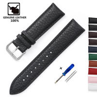Correa De Reloj De Cuero Suave Con Patrón De Litchi Reemplazo De Pulsera 14mm 16mm 18mm 20mm 22mm Para Mujer Y Hombre - details 4