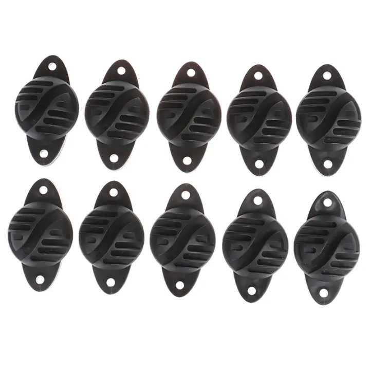 10pcs Aisladores De Valla Para Caballos Y Ganado Accesorios Electrónicos De Valla Hemisféricos Material Plástico Color Negro - 1