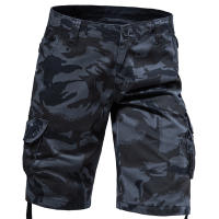 Shorts Tácticos Para Hombre Camuflaje Joggers Casual Deportivo Medio Pantalón Bolsillos Algodón Transpirable Cargo Shorts - details 10
