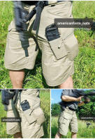 Shorts De Verano Para Hombre Cargo Pantalones Tácticos Impermeables Secado Rápido Con Multípocket Ropa Al Aire Libre Para Caza Y Pesca - details 3