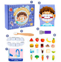 Juguetes Educativos Montessori Interacción Padre-Hijo Simulación De Cepillado De Dientes Para Niños Juego De Tablero De Motrices Finas Edad Infantil - details 11