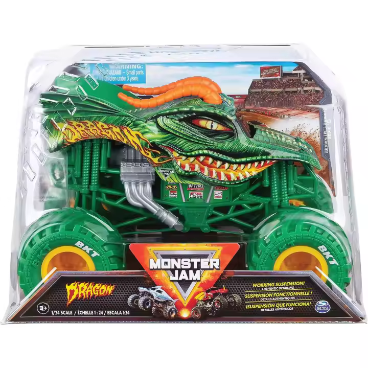 Monster Jam - Coches Monster Truck - Auténtico Camión Oficial a Escala 1:24- Surtido/Modelo Aleatorio (Una unidad) (Spin Master 6056371) - 1