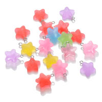 Lote De 10 Pendentivos De Estrella De Cinco Puntos En Colores Dulces Y Lindos Para Manualidades Joyería Accesorios De Pendientes Y Collares - details 2