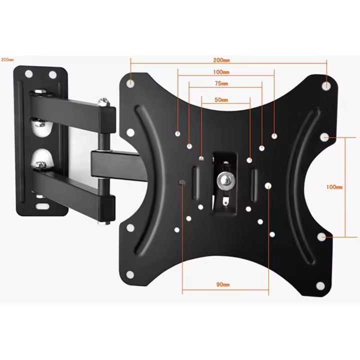 Soporte TV para Pantallas de LED/LCD/OLED 13-42 Pulgadas, Soporte TV with Giratory, Inclinado, Ampliable/Retrácthil Brazos Articulado, Carga Máx 35kg, Máx VESA 200x200mm - 1