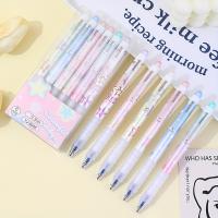 6Pcs Bolígrafo Gel Erasable Retráctil 0.5mm Tinta Azul Recargable Duradero Para Escritura Bolígrafo De Mariposa Cute - details 6