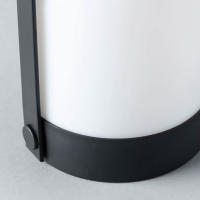 Lámpara de Mesa LED INALÁMBRICA de Exterior - Diámetro 13cm Alto 22cm - Color Negro🖤- SpazioLuzio - details 2