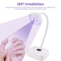 Secador De Uñas LED UV Inalámbrico Mini Lámpara De Secado Rápido Para Manicura Recargable Lámpara De Mesa Para Uñas - details 4