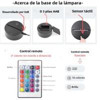 Lámpara De Noche 3D Motocicleta Nighdn Con Control Remoto Para Decoración De Habitación De Niños Regalo Creativo Para Niños Y Hombres Material Acrílico - details 2