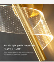 Lámpara De Pared Moderna Nórdica Para Sala De Estar Y Dormitorio Luz LED Interior 220V Decoración De Hogar Para Pasillo Y Aisles - details 5
