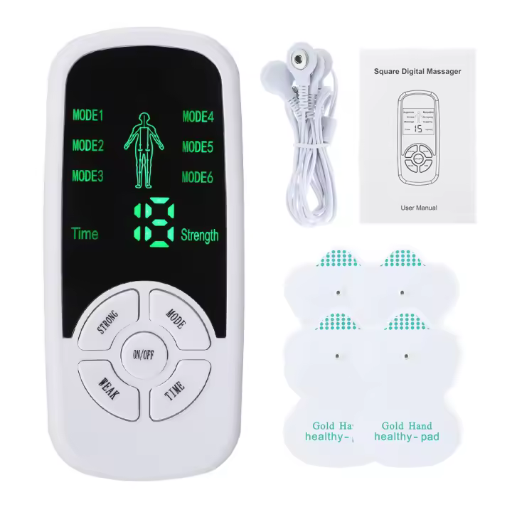 Nuevo mini masajeador de 6 Modos, almohadilla de electrodos inteligente multifuncionales, Columna Ceral, ininstrument de Physiotherapy para todo el Cuerpo, masajeador SSITO - 1