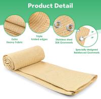 Tela de sombra para exteriores, cenadores, terrazas y patios traseros, con protección UV, material resistente al calor, ojales reforzados. - details 6