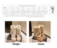 Botas De Nieve Para Mujer Con Aumento De Altura Y Suela Gruesa 2024. Botines De Invierno Con Forro De Peluche Y Algodón Espeso. Material De La Parte Superior PU. Botas De Media Caña. - details 4