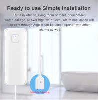Sensor De Detección De Fugas Inteligente WiFi Tuya Con Alarma De Sonido Y Sistema De Monitoreo Remoto Seguridad Antifugas Para El Hogar - details 4