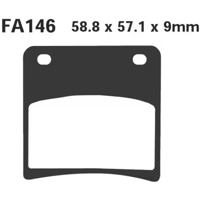 PASTILLA FRENO MOTO SINTERIZADA EBC FA146HH - 1