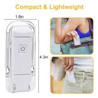 Luz De Lectura Mini LED Para Libros Con Clip Recargable Por USB Protección Ocular Ajustable Portátil Con Marcapáginas - details 6