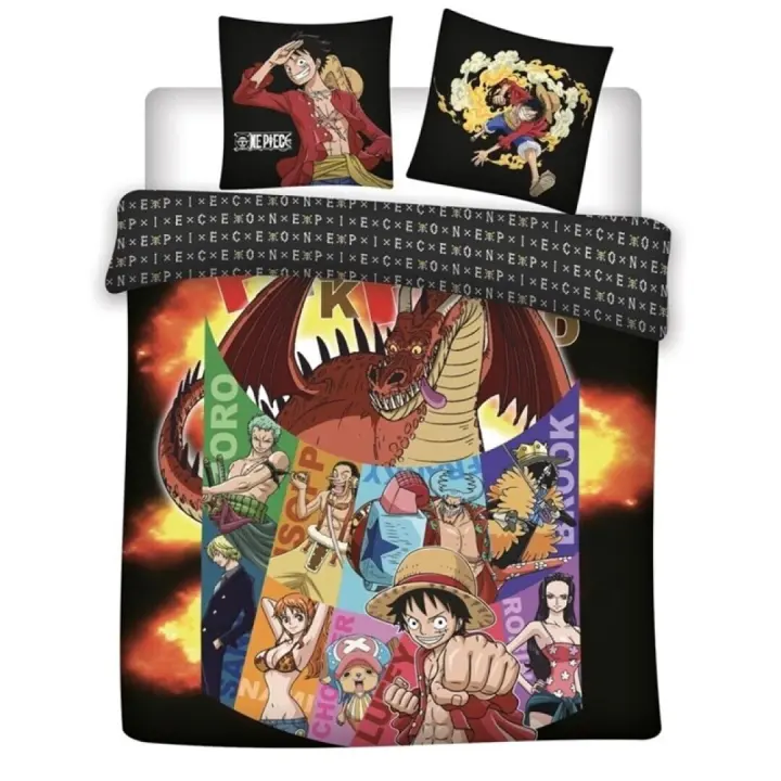 Funda Aymax Nórdica Reversible One Piece Para Cama de Matrimonio hasta 135cm ancho Medida 200x200 cm, más Funda Cojín 63x63cm - 1