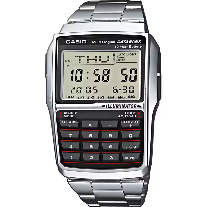 Reloj Casio Vintage Edgy DBC-32D-1AES Digital Unisex con Calculadora - 1