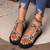 Sandalias De Verano Para Mujer Alpargatas Planas Con Cuerda De Lino Tallas Grandes Zapatos Casuales Para Playa Y Exterior - details 6