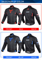 Chaqueta De Motocicleta Para Hombre Y Mujer Transpirable Y Anti-caída Con 5 Protecciones De Esponja Moto Cross Verano Talla M-3XL Colores Rojo/Gris - details 3