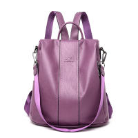 Mochila De Cuero antirrobo para mujer, bolso de de de hombro vintage, mochila viaje alta capacidad, - details 8