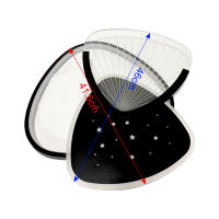 Hola LED Lámpara de Techo Moderna 120W – Plafón LED Triangular, 3000K-6000K, con Mando para Salón, Cocina, Dormitorio - details 0