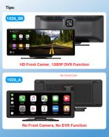 Juego Multimedia Portátil De Coche Con Pantalla Táctil IPS De 11.26 Pulgadas 4K DVR Dual Lente Wireless CarPlay/Android Auto - details 1