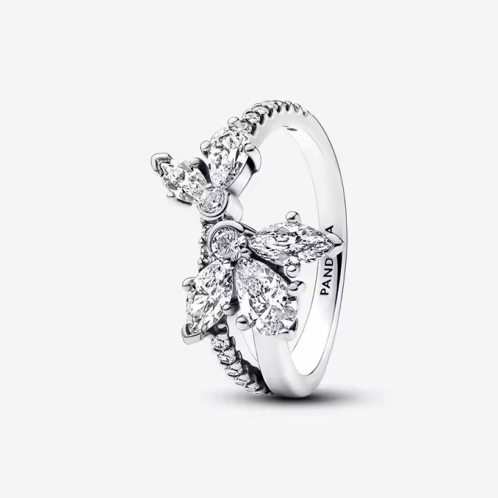 Anillo Herbario Brillante Asimétrico Pandora 193023C01 - 1