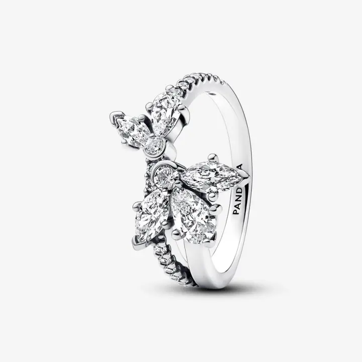 Anillo Herbario Brillante Asimétrico Pandora 193023C01 - 1