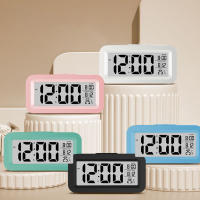 Reloj De Alarma Digital LCD Con Calendario Y Termómetro Para Escritorio Decoración De Oficina Y Viaje Reloj Inteligente Para Estudiantes Presente - details 0