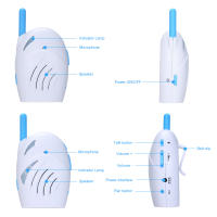 Monitor De Bebé Digital Portátil Con Audio 2.4GHz Transmisión Wireless Doble Voz Conversación Detector De Lloros De Bebé Sensibilidad Claro - details 4
