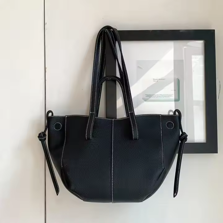 Bolso De Hombro Para Mujer Estilo Fashion Bolso De Tote Suave Bolsa De Armpita Elegante Bolsa De Compras Sencilla Bolsa De Mano Para Trabajo - 1