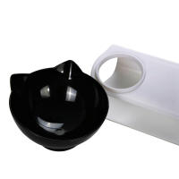 Tazas De Alimentación Para Gatos Con Soporte Elevado Doble En Color Negro Y Blanco Transparente Protector De Cuello Para Pequeños Perros Y Gatos - details 8