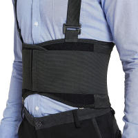 Nueva Cinturón De Soporte Para Cintura Ajustable Con Almohadillas De Espalda Industrial Trabajo Físico Fitness Pesas Cinturón De Lumbar Médico Con Correas De Hombros Para Todas Las Edades Por Encima De 13 Años - details 2