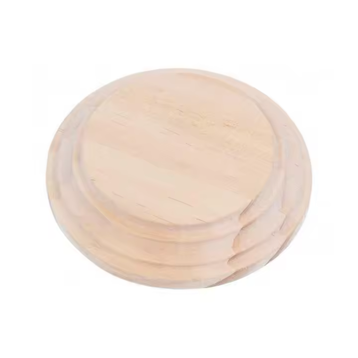 INNSPIRO                            PEANA DE MADERA REDONDA 7 CM ARRIBA - 1