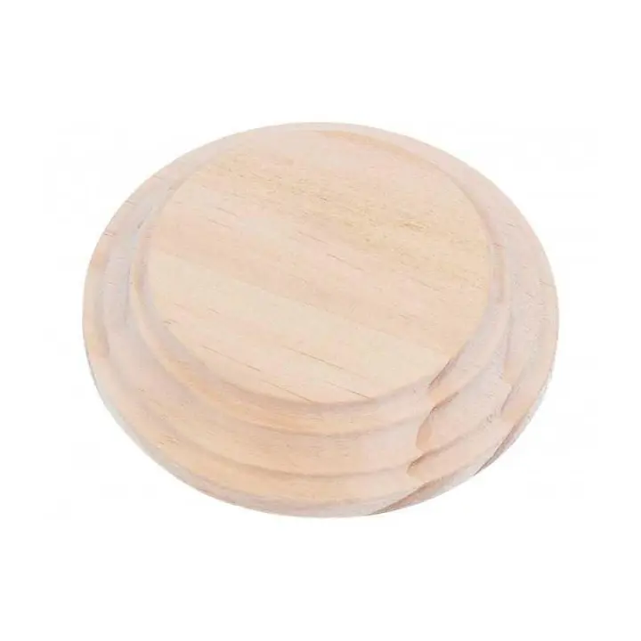 INNSPIRO                            PEANA DE MADERA REDONDA 7 CM ARRIBA - 1